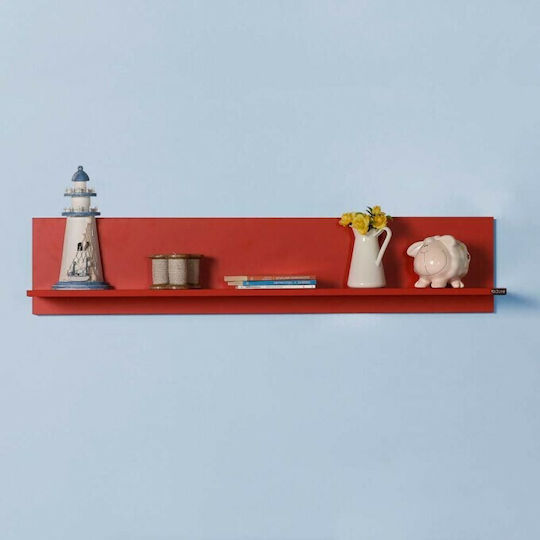 Regal Wand Red 120x25x20cm