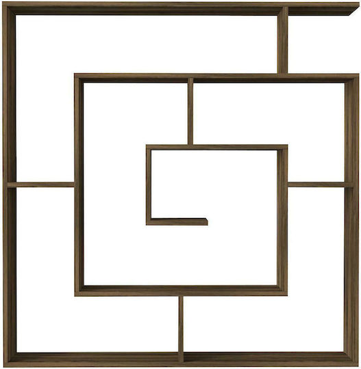 Bookcase Ithaki Brown 125x22x130cm