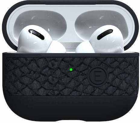 Njord Vindur Hülle Leder / Silikon Dark Grey für Apple AirPods Pro