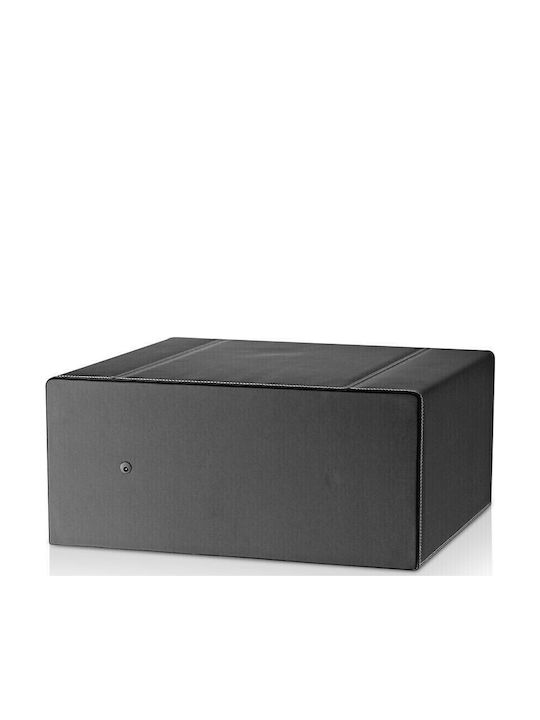 Leader Wickler aus Kunstleder für 6 Uhren in Schwarz Farbe 2045-Β