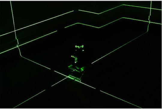 Bigstren 18763 Αυτορυθμιζόμενο Γραμμικό Αλφάδι Laser Πράσινης Δέσμης με Εύρος Εργασίας 25m