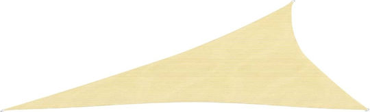 vidaXL Triangular Shade Sail Beige 4x5x6.8m 160gr/m²