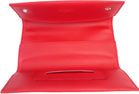 Mario Rossi Tobacco Pouch 12544 With Magnetic Clasp 16x8cm Red