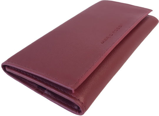 Mario Rossi Tobacco Pouch 3034 With Magnetic Clasp 15.5x8cm Burgundy