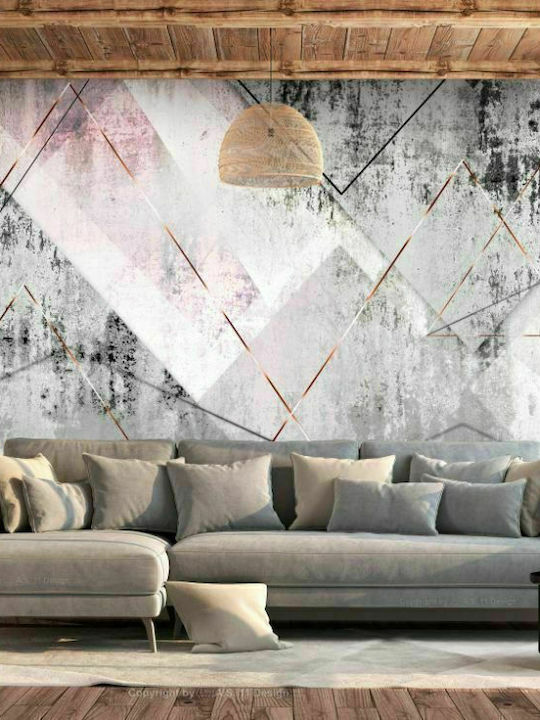 Self-adhesive Wall Mural Triangular Perspective 392x280cm