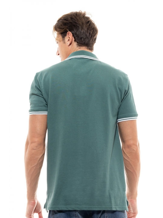 Splendid Bluza Bărbătească cu Mânecă Scurtă Polo Verde