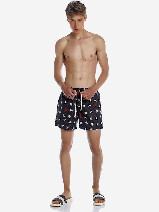 Men's Swimwear Shorts Black with Prints
