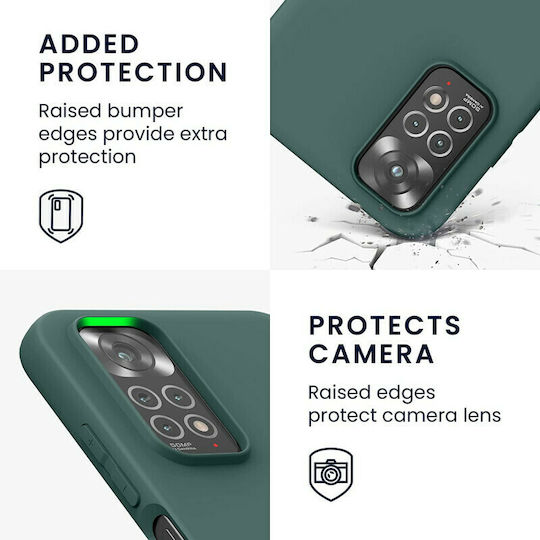 KWmobile Back Cover Silicone 1.3mm Blue Green (Redmi Note 11 / 11S 4G)