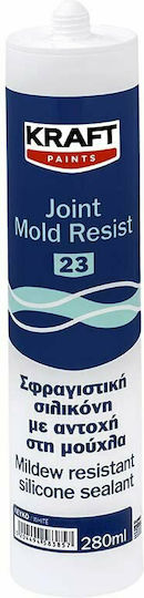 Kraft Joint Mold Resist Sealant Silicone Mold Resistant White 280ml