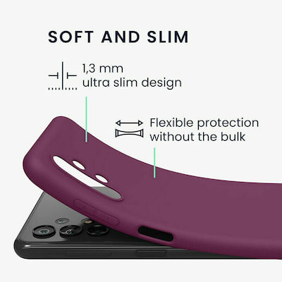 KWmobile Silicone Back Cover Bordeaux Violet (Galaxy A13 4G)