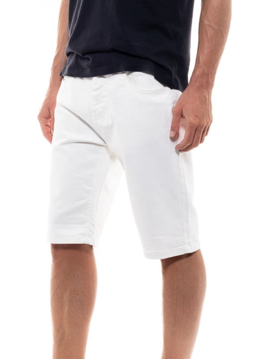 Herrenshorts Jeans Weiß