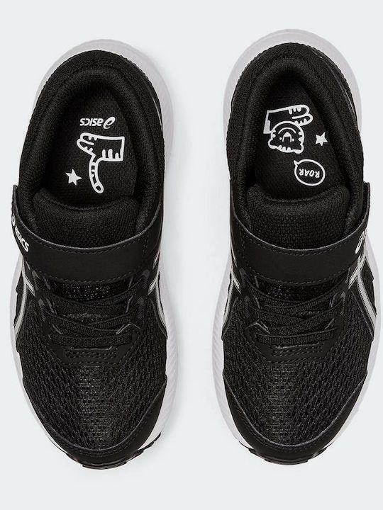 Contend 8 Kids Sports Shoes Running with Hoop & Loop Closure Black