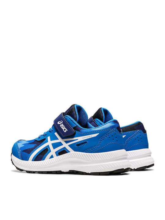 Contend 8 Kids Sports Shoes Running with Hoop & Loop Closure Blue