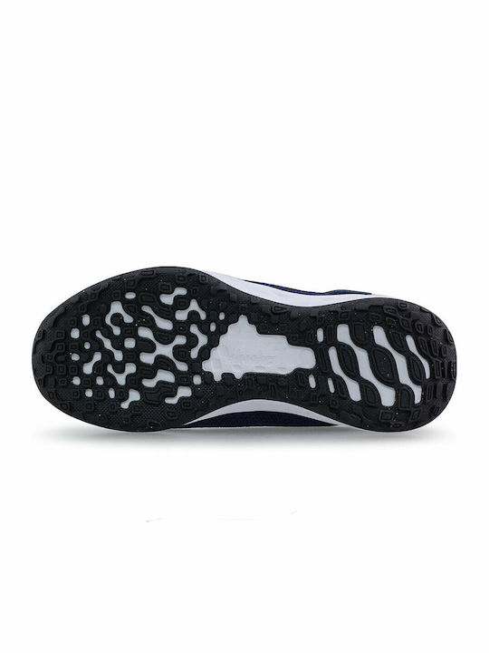Revolution Revolution Kids Sports Shoes Running with Hoop & Loop Closure Midnight Navy / Flat Pewter / White