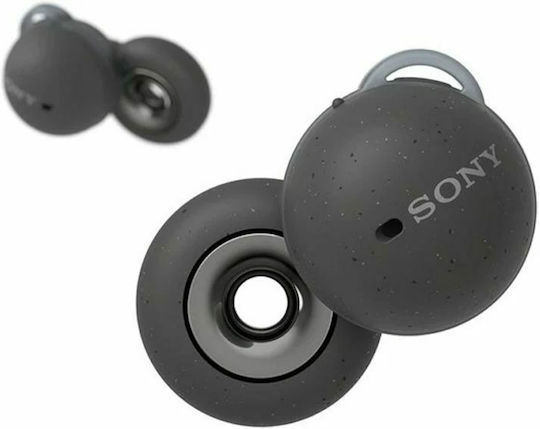 Sony LinkBuds Bluetooth Handsfree Ακουστικά με Αντοχή στον Ιδρώτα και Θήκη Φόρτισης Γκρι