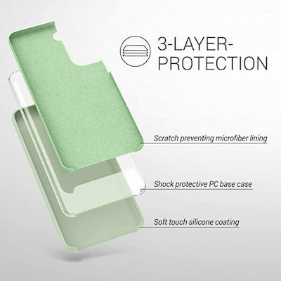 KWmobile Silicone Back Cover Gray Green (Galaxy S21 FE 5G)