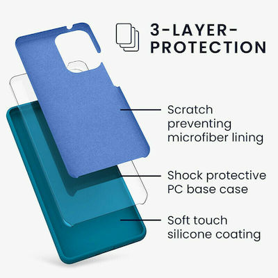 KWmobile Rubber Silicone Back Cover Caribbean Blue (Galaxy A53)