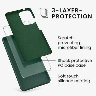 KWmobile Rubberized Back Cover Σιλικόνης Moss Green (Galaxy A53)