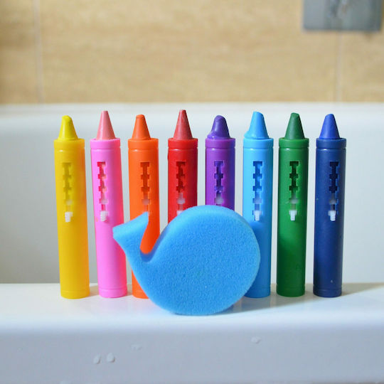 Buddy & Barney Crayons Μαρκαδόροι Μπάνιου για 3+ Μηνών 8τμχ