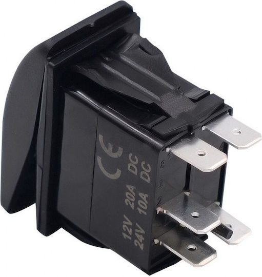Διακόπτης On/Off Αυτοκινήτου 12V-24V 5pin Μπλε