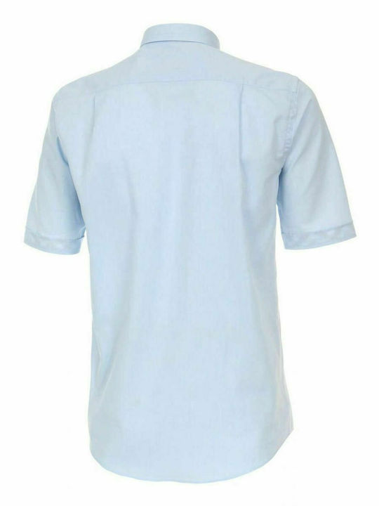 REDMOND Men's short-sleeved light blue shirt, (up to 7XL) Easy Iron