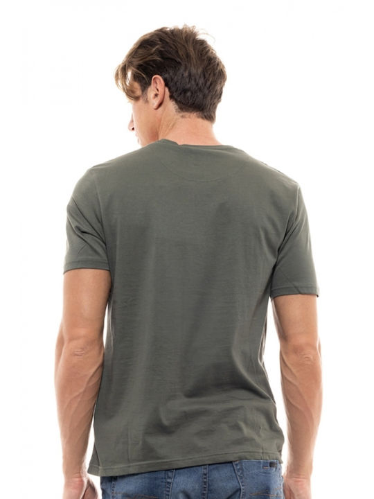 Biston Men's Short Sleeve T-shirt Khaki