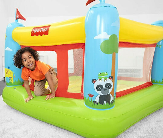 Fisher Price Inflatable Bouncetastic Castle with Trampoline for 3+ Years