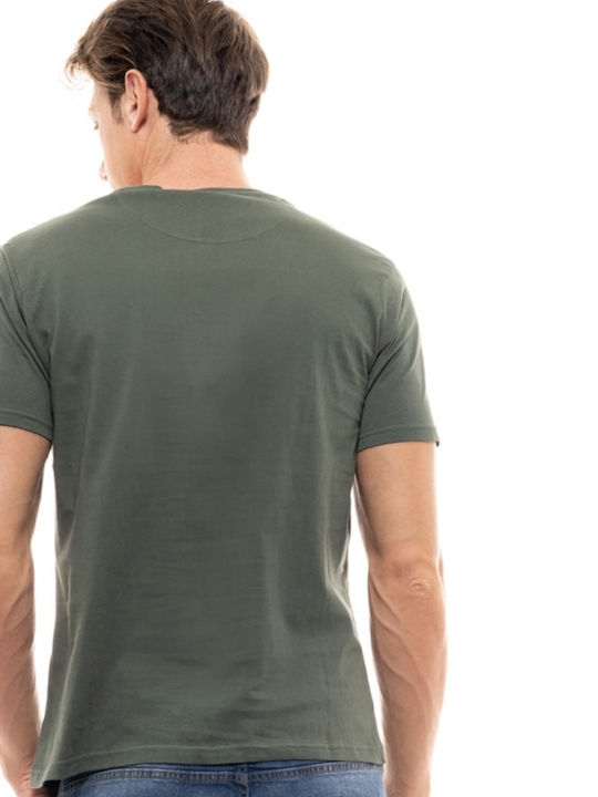 Biston Herren T-Shirt Kurzarm Khaki