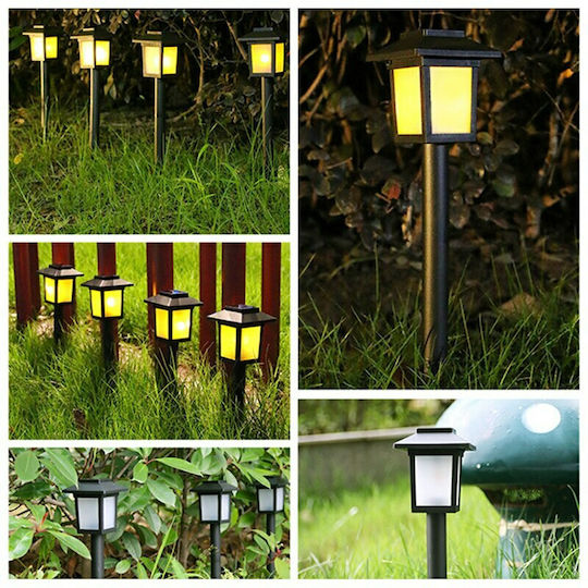 Set 6 Eingesteckte Solarleuchten Laternen Warmes Weiß mit Fotokontakt IP65