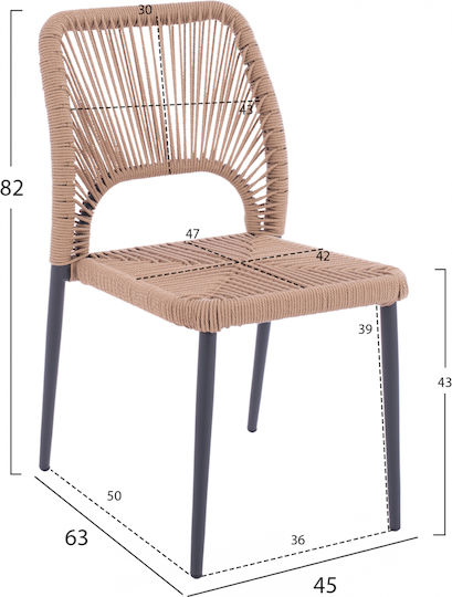 Set Dining for Small Outdoor Spaces White 3pcs