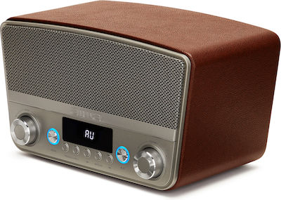 Aiwa BSTU-750BR Tabletop Radio Electric with Bluetooth and USB Brown