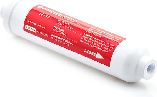 Purewater Purewater Wasserfilterpatrone Umkehrosmose Polypropylen 10" SE-10 5 μm