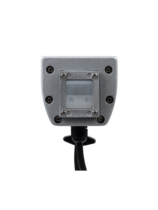 GloboStar Outdoor Floor Lamp LED Wall Washer 54W RGB IP65 Silver