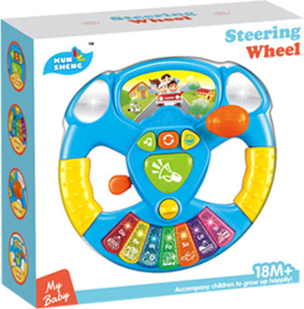 Zita Toys Steering Wheel Battery Steering Wheel with Sounds with Lights for 0++ Months