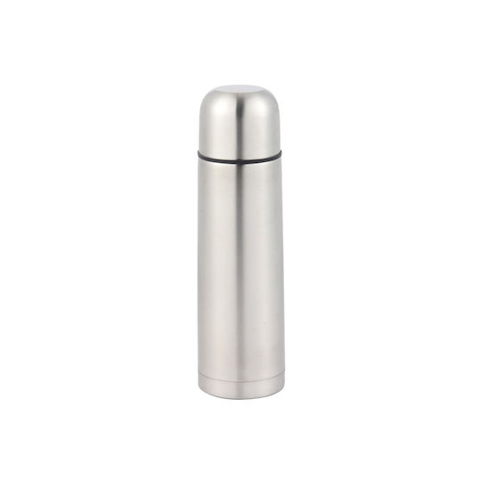 Sticlă Termos Oțel inoxidabil Fără BPA 500ml Argintiu cu Cap-Cup