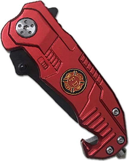 AlpinPro Alpin Tactical Series Σουγιάς Κόκκινος σε Θήκη
