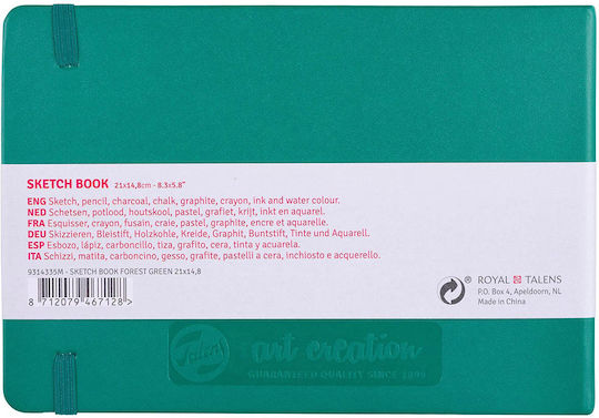 Royal Talens Sketch Pad Sketchbook Art Creation Sketch Book Forest Green 21x15cm