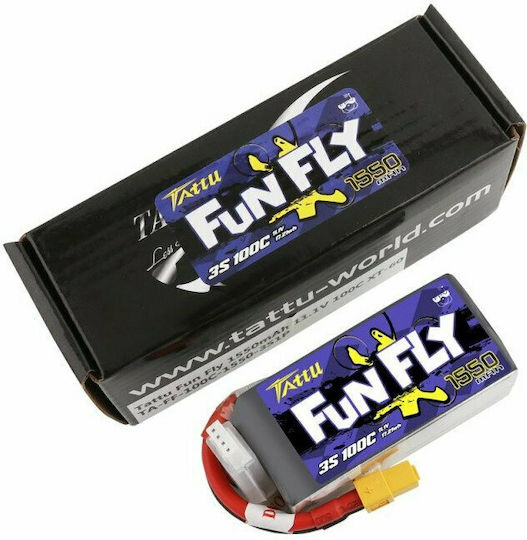 Tattu Funfly Μπαταρία Li-Po 11.1V 1550mAh 100C 3S XT60 για Drone