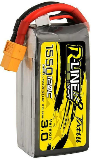 Tattu R-Line V3 Μπαταρία Li-Po 14.8V 1550mAh 120C 4S XT60 για Drone