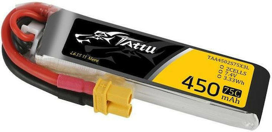 Tattu UAV Classic Μπαταρία Li-Po 7.4V 450mAh για Τηλεκατευθυνόμενο