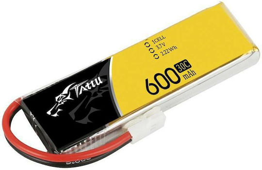 Tattu UAV Classic Μπαταρία Li-Po 3.7V 600mAh 30C 1S για Τηλεκατευθυνόμενο