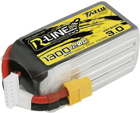 Tattu R-Line V3 Μπαταρία Li-Po 22.2V 1300mAh 120C 6S XT60 για Drone 2τμχ