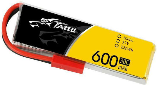 Tattu UAV Classic Baterie Li-Po 3.7V 600mAh 30C 1S Pentru Vehicul RC