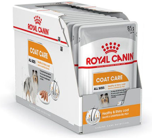 Royal Canin Coat Care Wet Food Dogs in Pouches with Meat 12x85gr 1736010