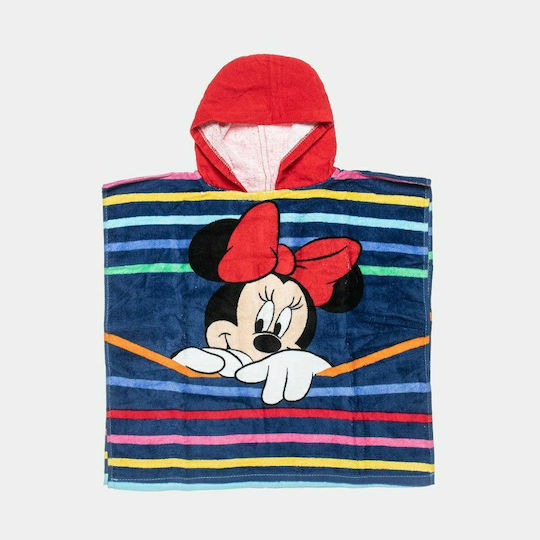 Stamion Kinder Strandponcho Minnie Mehrfarbig 100 x 50cm.