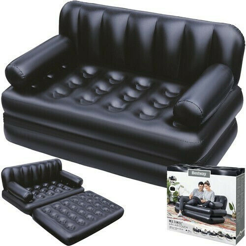 Bestway Inflatable Sofa for 2 People Black