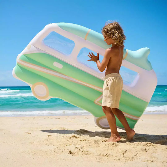 Sunnylife Luxe Lie-On Campervan Aufblasbares für den Pool mit Griffen Türkis