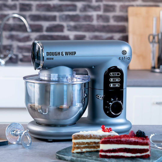 Estia Dough & Whip Κουζινομηχανή 800W με Ανοξείδωτο Κάδο 5lt