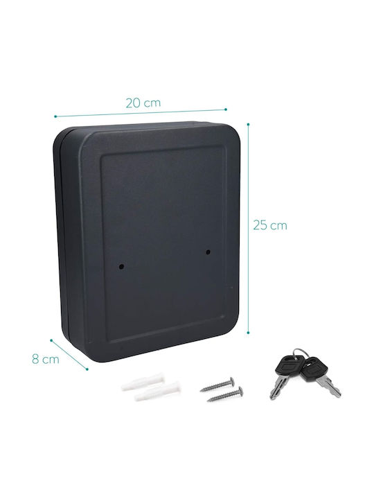 Navaris Agățătoare Chei Metalică 48 Compartimente Cu Încuietoare 20x8x25cm