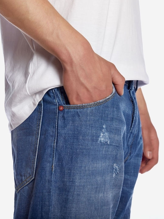 Men's Jeans Pants with Loose Fit Blue